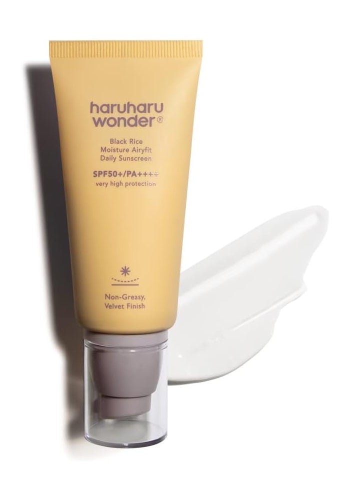 haruharu Wonder Black Rice Moisture Airyfit Daily Sunscreen SPF50+/PA++++ - Image 1